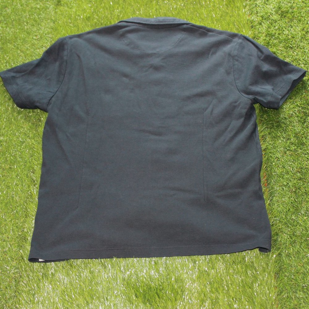 Denim & Flower Men's Navy Button Up Polo Shirt - Size Large - Picture 4 of 11